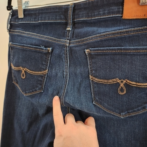 Lucky Brand Lolita Skinny Jeans Orta Denim Dark Wash Stretch Mid Rise Jeans sz 8 - Picture 4 of 15
